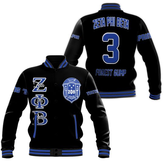 Discover Zeta Phi Beta Custom Baseball Jacket