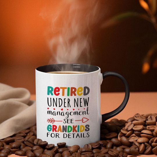 Discover Retired Under New Management...Accent Mugs, Retirement Mug, Retirement Gifts