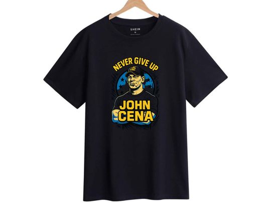 Discover Never give up Jo Cen Shirt | Wrestling Entertainment Motivational Quote Shirt