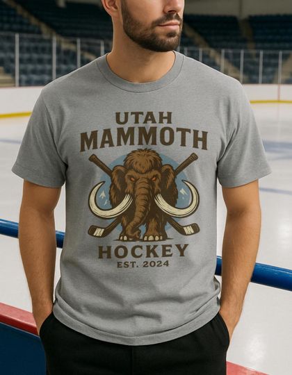 Discover Utah Mammoth Hockey Tee, Utah Mammoth T-Shirt, Unisex Sports Shirt