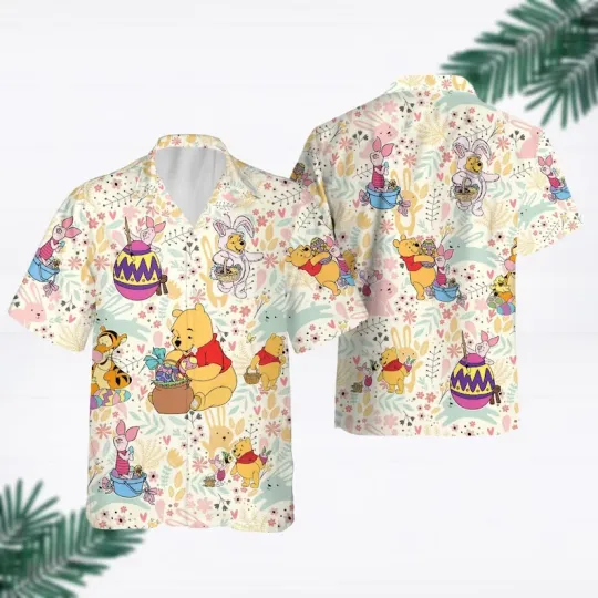 Discover Disneyyy Pooh And Friends Short Sleeve Hawaiian Shirt