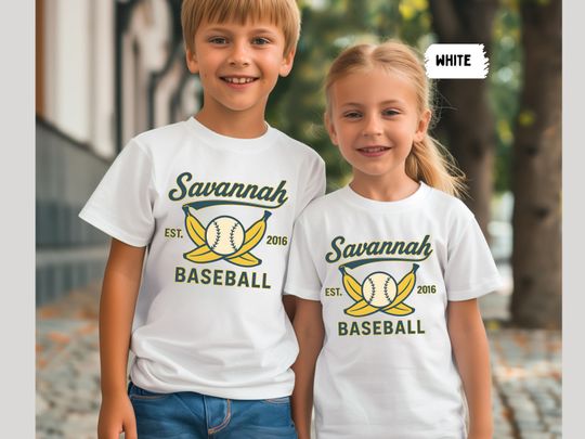 Discover Savannah Baseball  Shirt, Childrens Clothing, Banana Sports Fan Gift, Let's Go Bananas