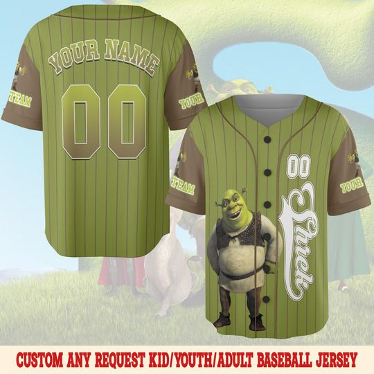 Discover Personalized Shrek Baseball Jerseys