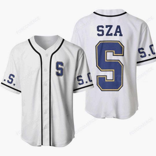 Discover SZA SOS Blind Album Custom Baseball Jersey Men's