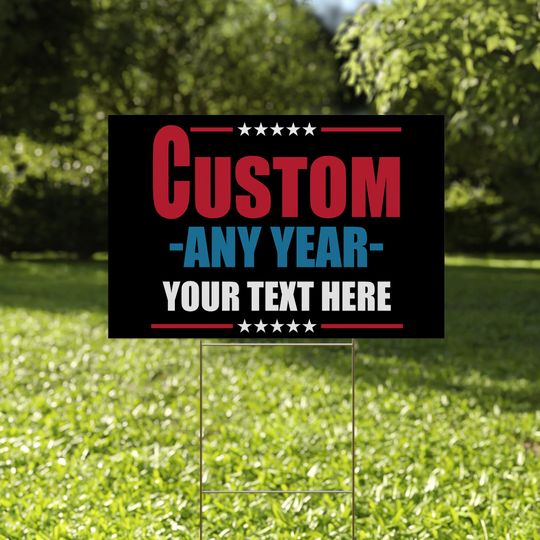 Discover Custom Text Yard Sign
