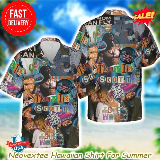 Discover Travis Rapper Wish You Were Here Hawaiian Shirt