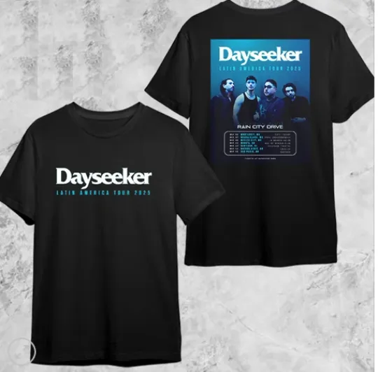 Discover Dayseeker Latin America 2025 Tour Dates Fan Gifts Two Sides Classic T-Shirt