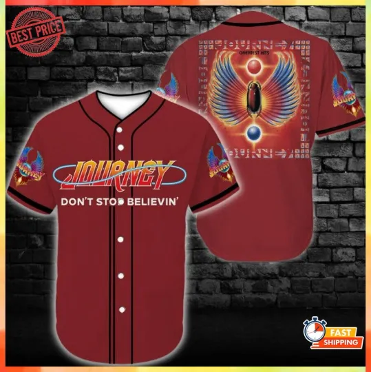 Discover HOT!! Journey Shirt, 3D Printed Personalized Baseball Jersey