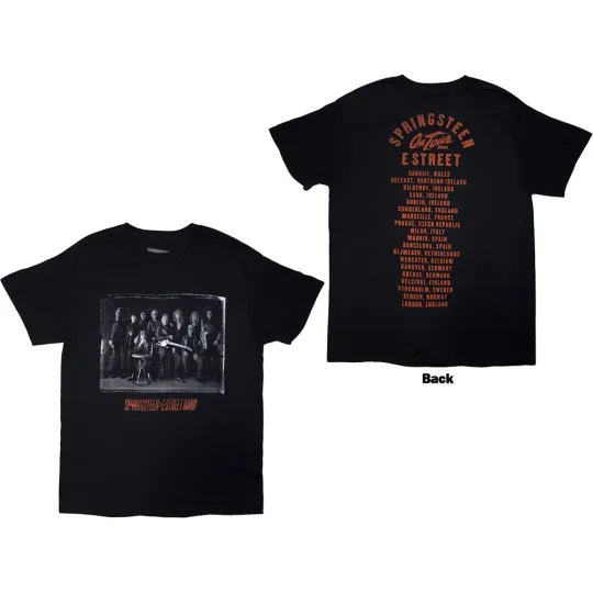 Discover Bruce Springsteen Tour '24 E-Street Photo T-Shirt – Vintage Rock Tee for Music Fans