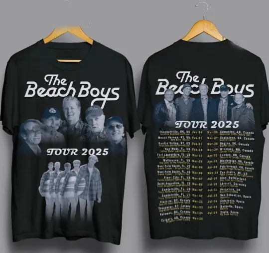 Discover The Beachh Boyss 2025 Tour Date AOP 3D T-Shirt