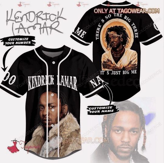 Discover Kendrick Lamar Big Me Baseball Jersey, Tour Rap  2025