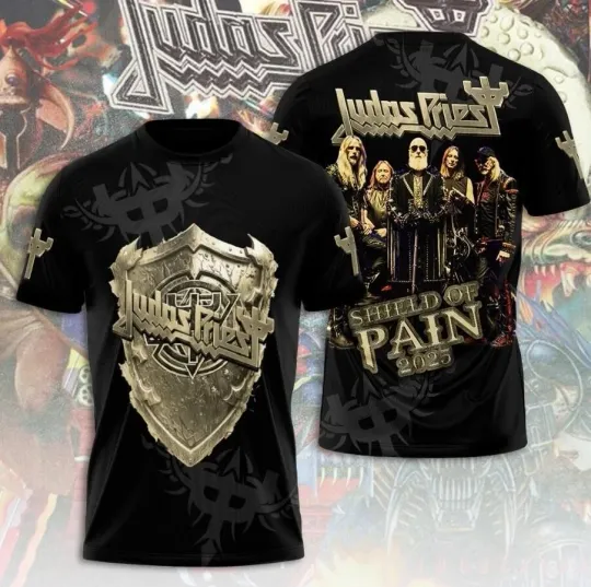 Discover 2025 Tour Judas Priest Band 3D T-Shirt