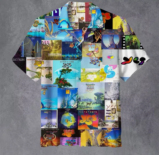 Discover YES band Album Collections Hawaiian Shirt, shirt US size