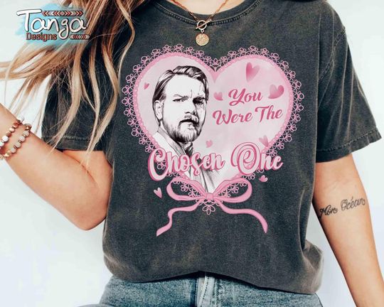 Discover Pink Coquette Bow Obi-Wan Kenobi You Were The Chosen One Shirt