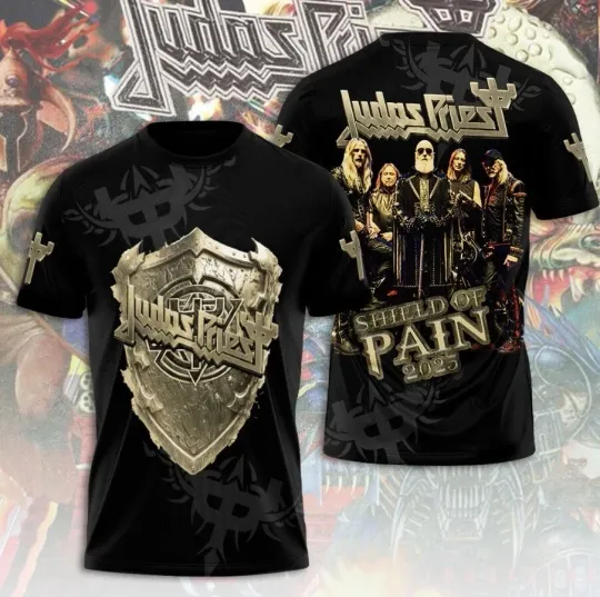 Discover Judas Priest World Tour Date 2025 3D Shirt