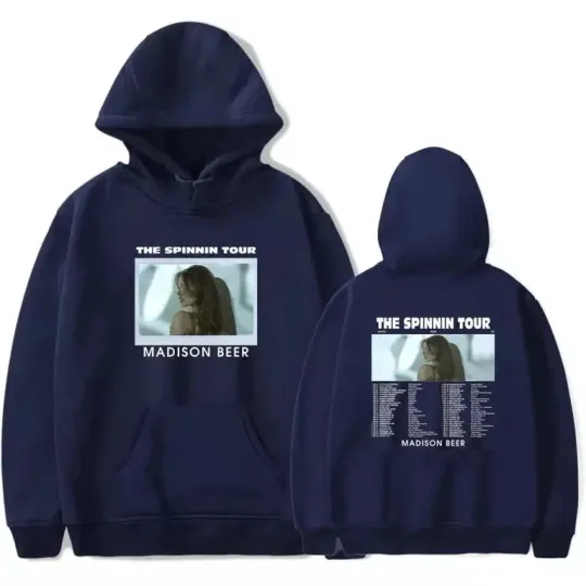 Discover 2 Sided Hoodie Music Love Madison Beer Merch The Spinnin Tour 2024
