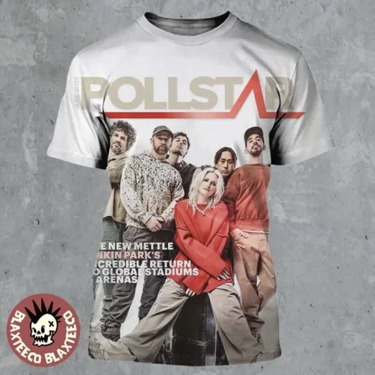 Discover Linkin Park Pollstar Magazine Cover June 2025 3D T-Shirt