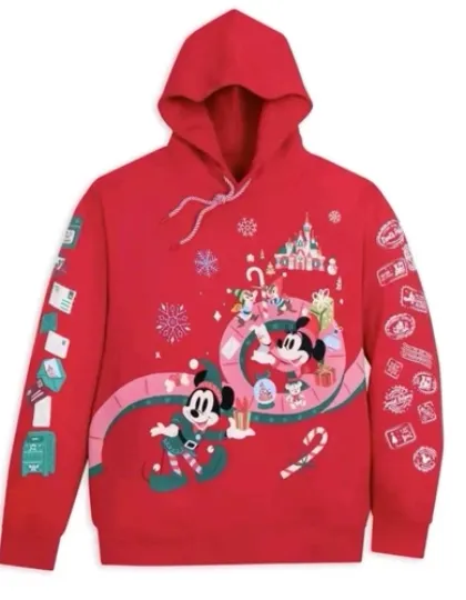 Discover Disneyyy Mickeyy mouse & Friends Holiday Pullover Hoodie