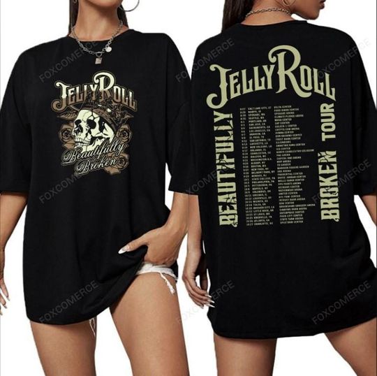 Discover Jelly Roll The Beautifully Broken Tour Shirt