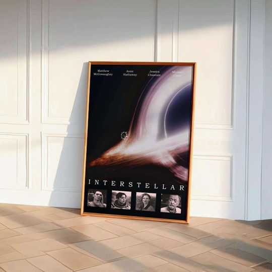 Discover Interstellar Poster, Movie Wall Art, Christopher Nolan,Cult Movie Poster