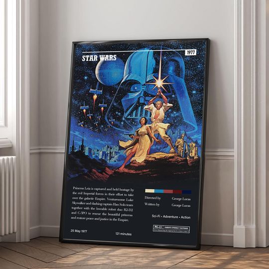 Discover Starr Warss Movie Poster | Minimalist Movie Poster  Room Decoration |Perfect Gift