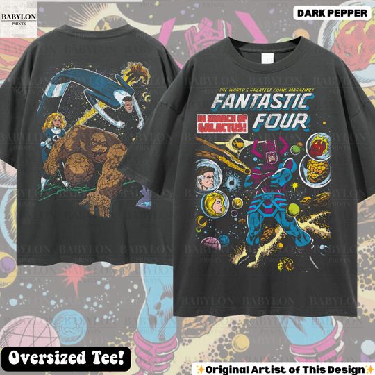Discover Oversized Fantastic Four T Shirt Vintage Fantastic Four First Steps Shirt