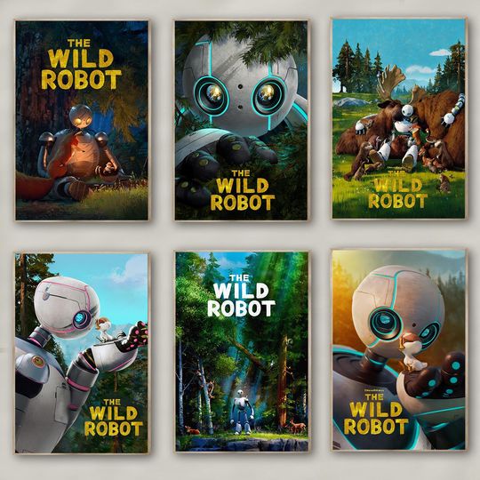 Discover The Wild Robot Movie Poster | Living Room Decoration | Perfect Gift
