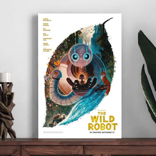 Discover The Wild Robot Movie Poster,Home Decor Poster,Room Decoration Printing,Photo Wall Art Poster