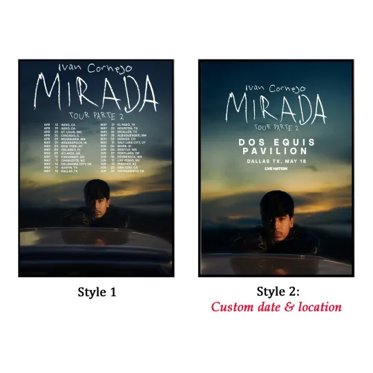 Discover Custom Poster - Ivan Cornejo Mirada 2025 Tour Poster