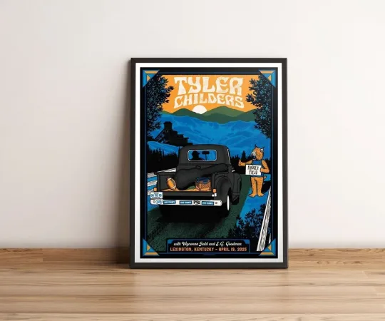 Discover Tyler Childers On April 19, 2025 In Lexington, KY Tour Poster