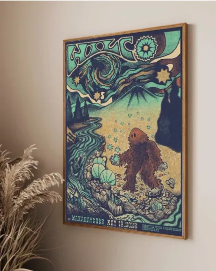 Discover ~HOT NEW~ Poster Wilco Tour Asheville, NC 05-16-2025