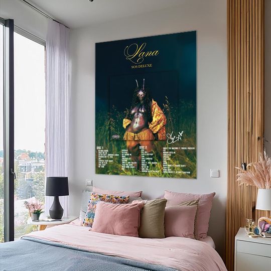 Discover SZA Lana SOS Deluxe Album Cover Art | Digital Download | Music Wall Art