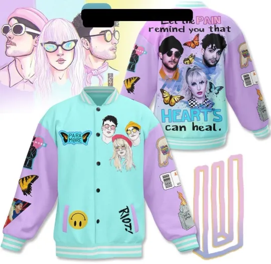 Discover Paramore Let The Pain Remind You Baseball Jacket