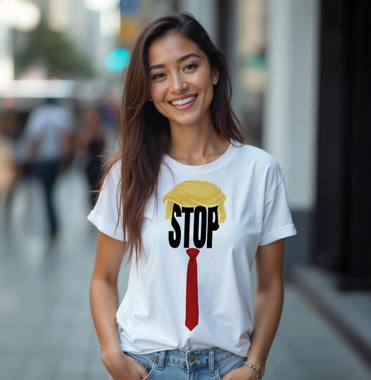 Discover Anti Trump T-shirt, Women's T-Shirt, Handcrafted Design, Not My President