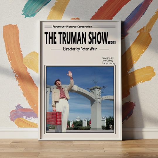 Discover Movie Poster-The Truman Show (1998) | Movie Wall Art