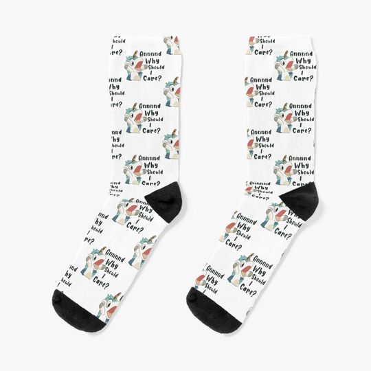 Discover And Why Should I Care Funny Unicorn  Socks