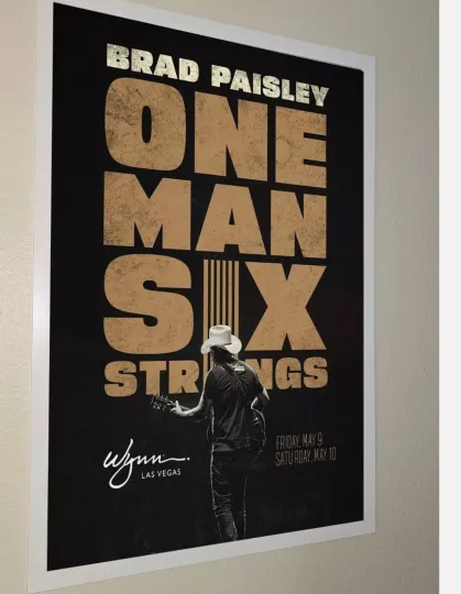 Discover Brad Paisley 2025 Poster, Home Decor, Wall Decor