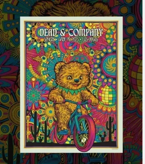 Discover Dead And Company April 19th 2025 The Sphere Las Vegas NV Concert Poster