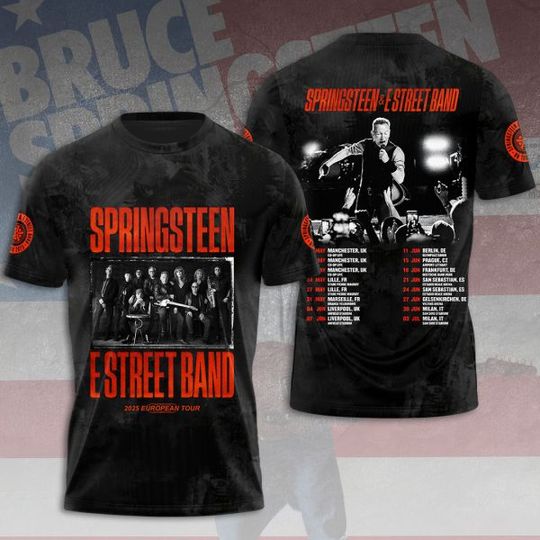 Discover Bruce Springsteen 3D Shirt – Rock Music Tee for Concert Fans – HOATT8057