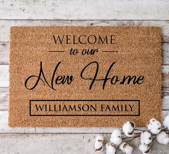 Discover Customized Doormat - Custom Name & Welcome Mat - Housewarming Gift
