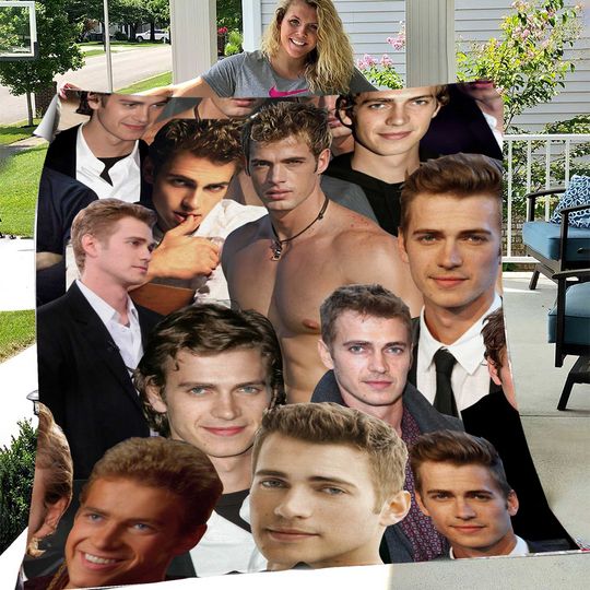 Discover Hayden Christensen Photo Collage 2 Fleece Blanket