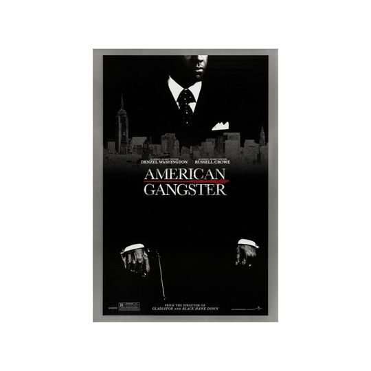 Discover AMERICAN GANGSTER Movie Poster 2 Sided ORIGINAL Denzel Washington