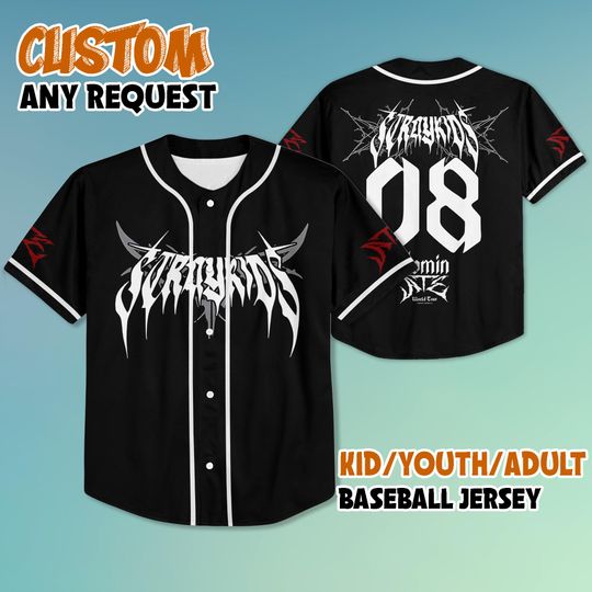 Discover Straykids DominATE Baseball Jersey, StrayKids DominATE World Tour 2025 Jersey Shirt
