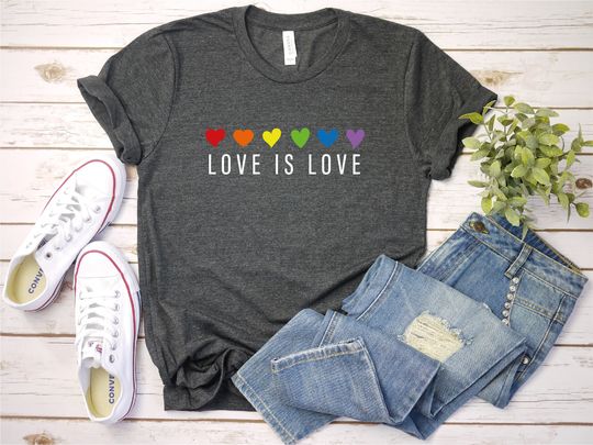 Discover Love is Love Shirt, LGBT Shirt, Pride Shirt, Equality, Love is Love, LGBT Outfit, Love Wins, Rainbow Pride Shirt