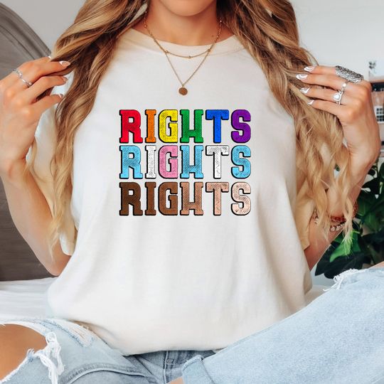 Discover RightsShirt, LGBTQ Tee, Pride Shirt, LGBTQ Pride T-Shirt, LGBTQ Pride Shirt, Gift For Pride, Human Rights, Activist Tee, Feminist Shirt