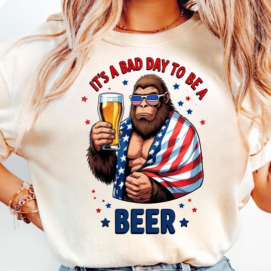 Discover It's A Bad Day To Be A Cold Beer Shirt, Funny 4th of July Shirt