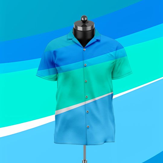 Discover Whimsical Toothpaste Wall Theme Park Vacation Attire Button Up Hawaiian Shirt