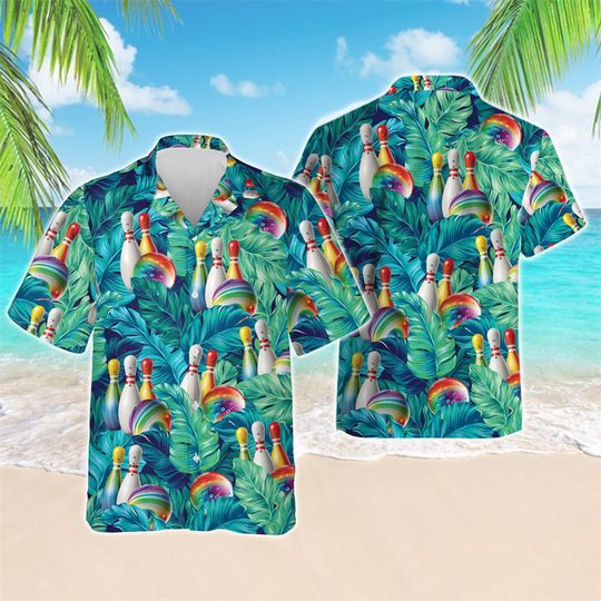 Discover Bowling Team Hawaiian Shirt For Men Clothes Fashion Ball Sport Club