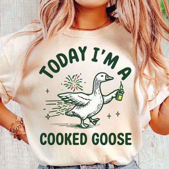 Discover Funny 4th of July Patriotic Silly Goose Shirt, Cute Fourth Of July Goose Shirt