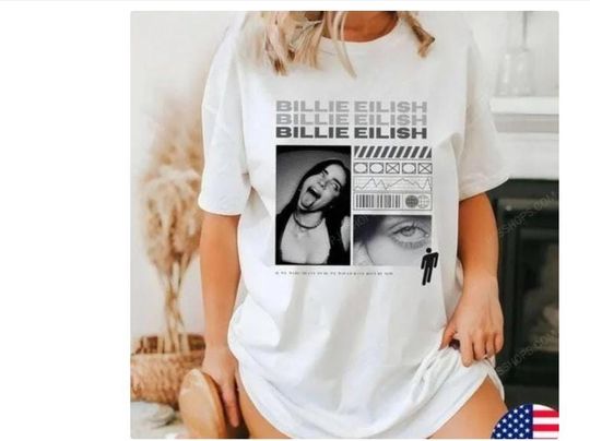 Discover Billie Eilish Oversized T-Shirt  Alternative Pop Music Shirt